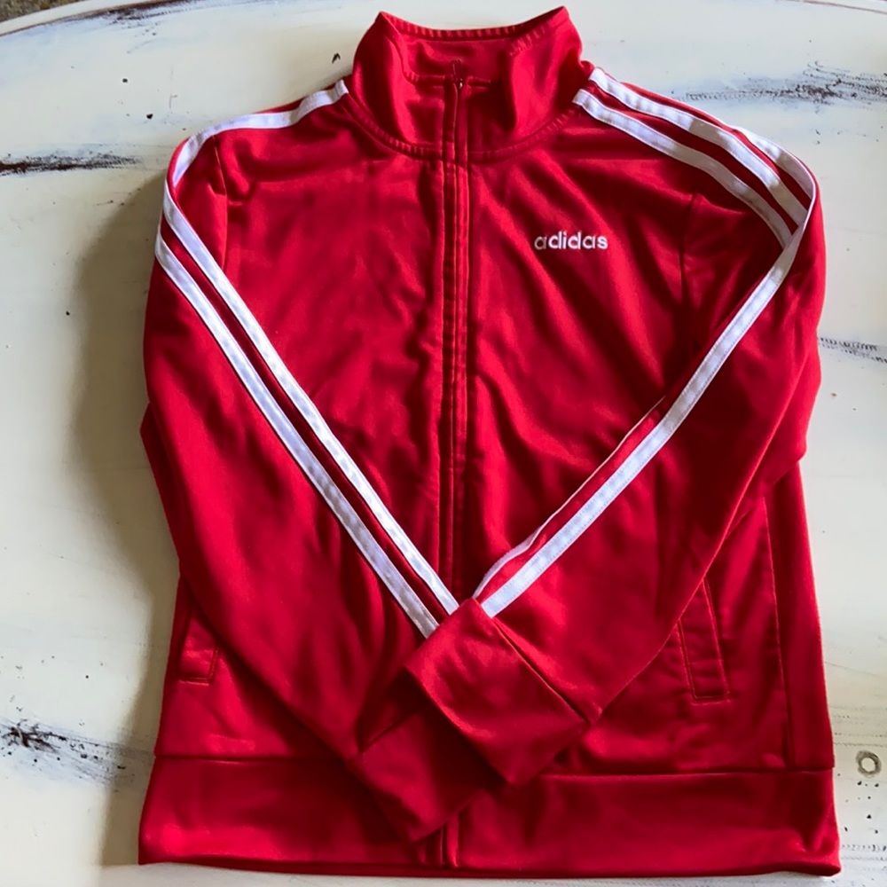Adidas Track Jacket Red, Youth 8.